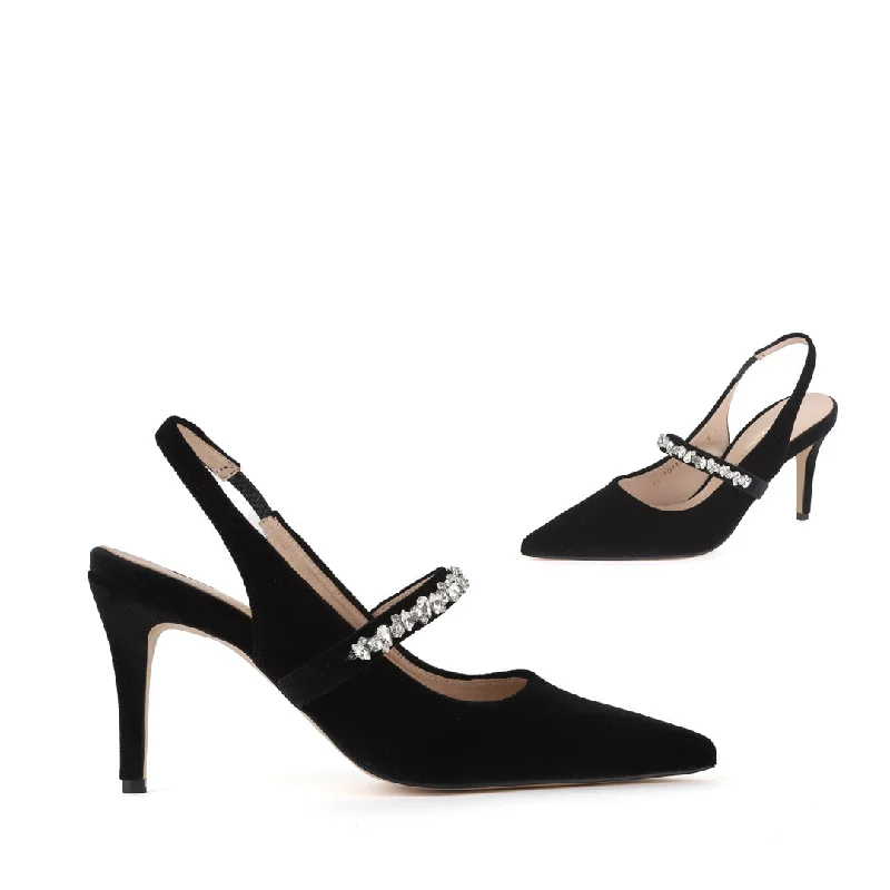 CELIAHA - velvet sling back pumps