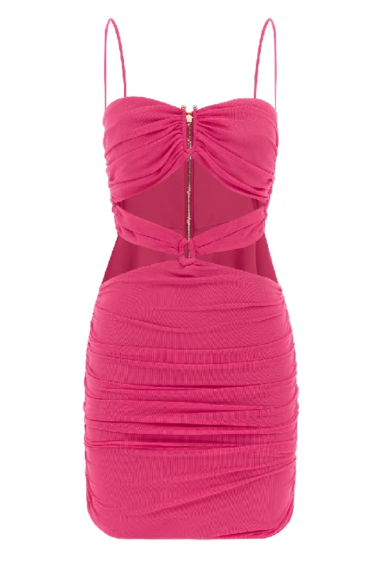 KIM MINI DRESS - FUCHSIA