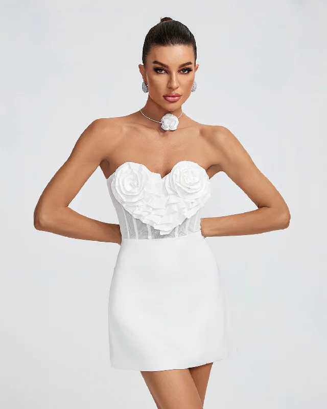 Backless Sweetheart Bustier Mini Dress