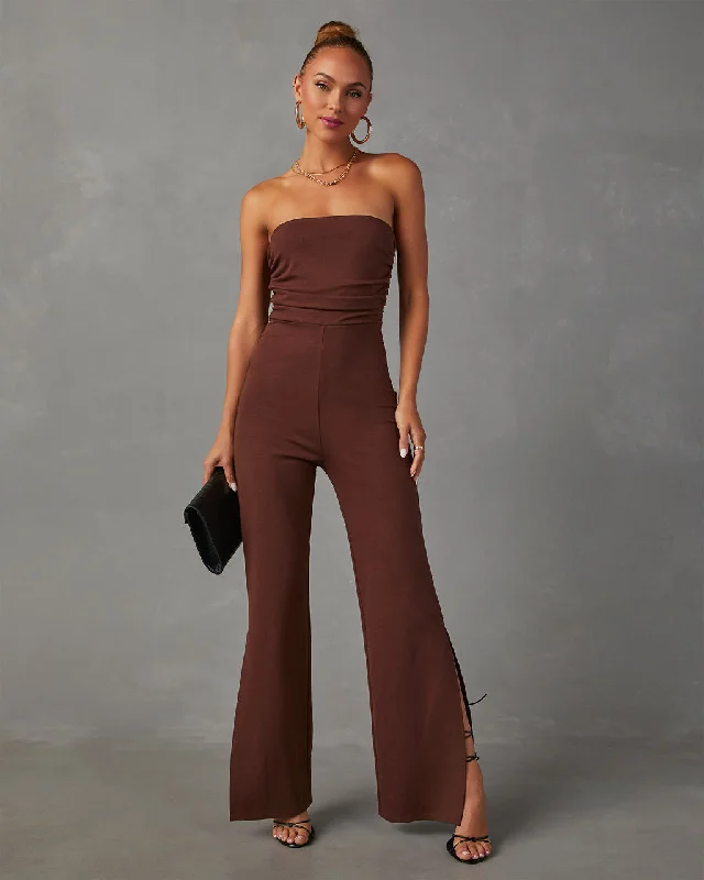 Deep In My Soul Strapless Knit Jumpsuit