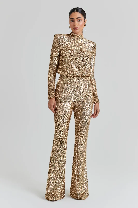 Heidi Gold Jumpsuit