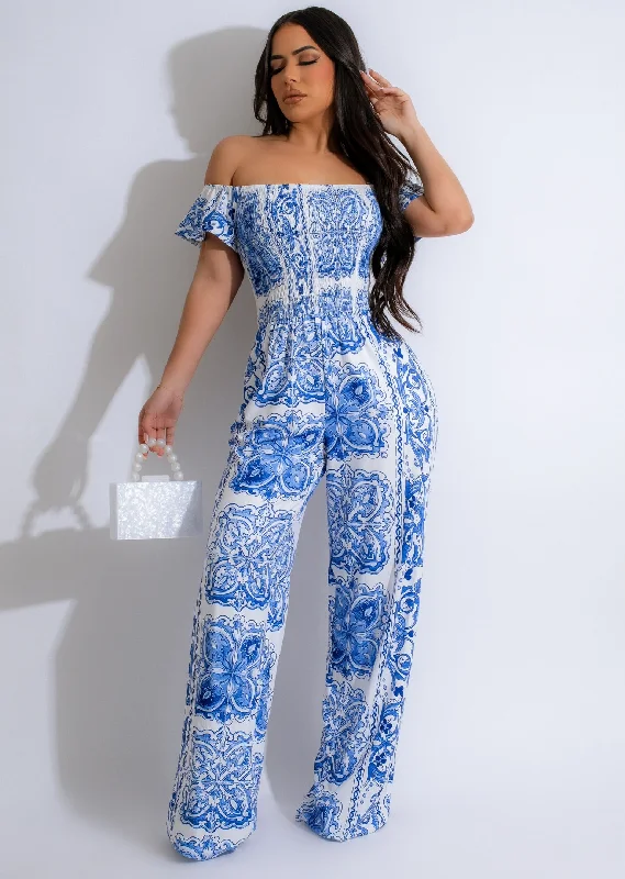 Luxe Leisure Jumpsuit Blue