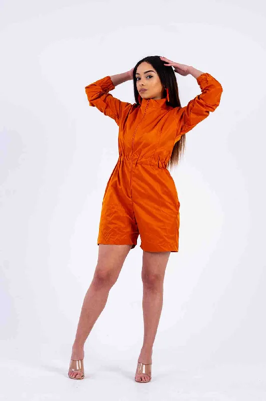 Agatha Orange playsuit