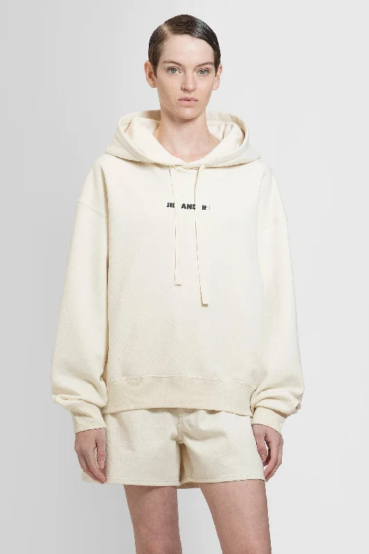 JIL SANDER WOMAN BEIGE SWEATSHIRTS