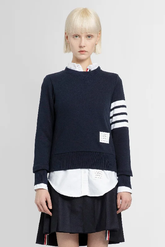 THOM BROWNE WOMAN BLUE SWEATSHIRTS