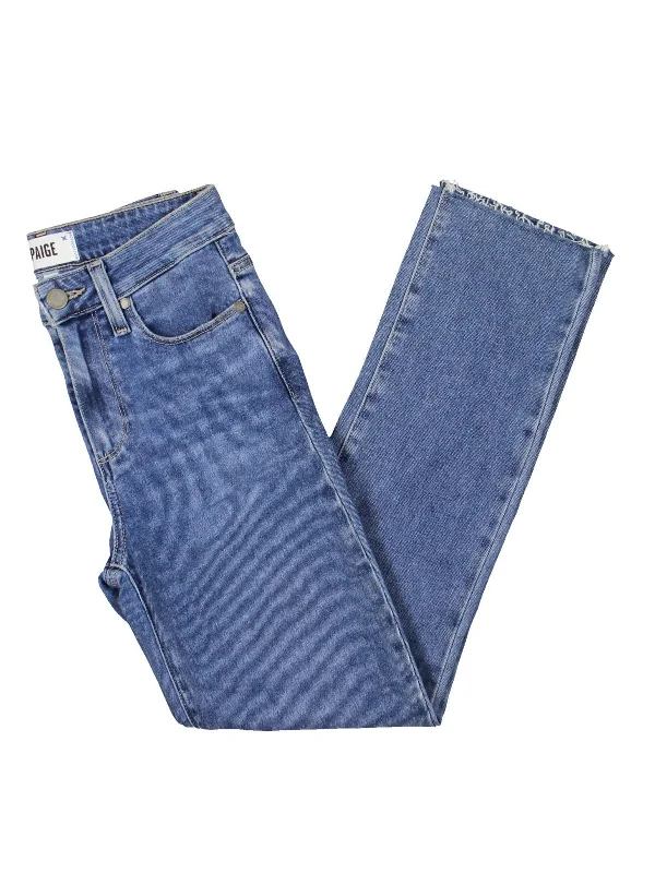 Must-Have Deals Inside!Must-Have Deals Inside!Jacqueline Womens Mid Rise Medium Wash Straight Leg Jeans