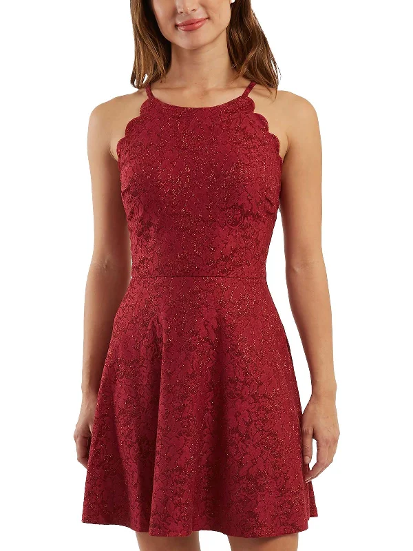 Hurry, Sale Ends Soon!Hurry, Sale Ends Soon!Juniors Womens Floral Glitter Mini Dress Hurry, Sale Ends Soon!Hurry, Sale Ends Soon!Juniors Womens Floral Glitter Mini Dress