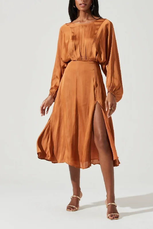Shop Early, Save Big!Shop Early, Save Big!Marin Dolman Sleeve Midi Dress In Amber