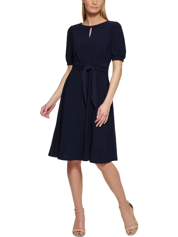 Incredible Savings Inside!Incredible Savings Inside!Petites Womens Gathered Knee Length Midi Dress Incredible Savings Inside!Incredible Savings Inside!Petites Womens Gathered Knee Length Midi Dress