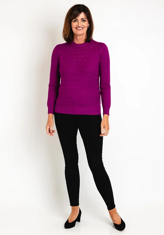 Shop Today, Save Tomorrow!Shop Today, Save Tomorrow!Castle Of Ireland Triangle Printed Knit Sweater, Loganberry