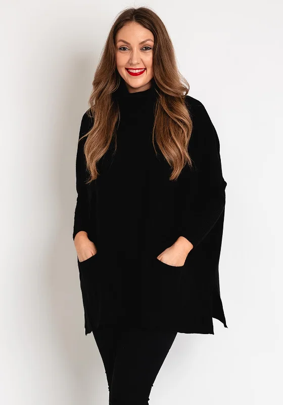 Score Big Savings Today!Score Big Savings Today!D.E.C.K By Decollage One Size Button Detail Knitted Sweater, Black