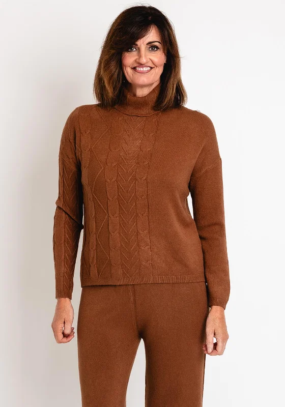 Instant Savings Await!Instant Savings Await!Serafina Collection Cable Knit Jumper, Coffee