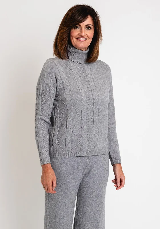 Shop More, Spend Less!Shop More, Spend Less!Serafina Collection Cable Knit Jumper, Grey