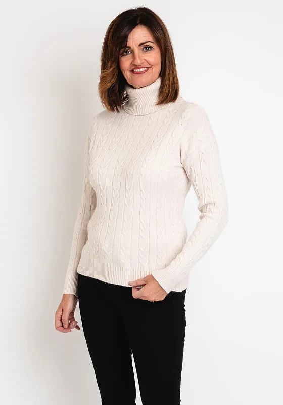 Unmissable Offers Await!Unmissable Offers Await!Serafina Collection Cable Knit Sweater, Cream