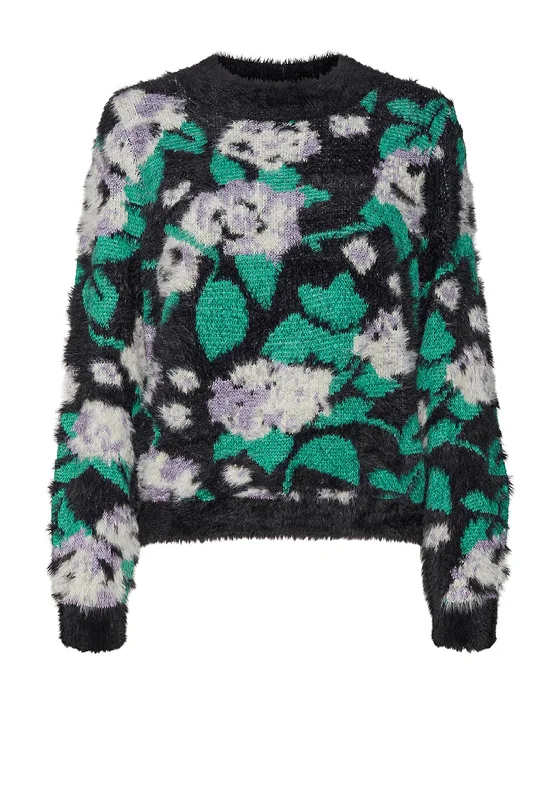 Amazing Prices You Can’t Resist!Amazing Prices You Can’t Resist!Vero Moda Poetry Furry Jumper, Black Multi