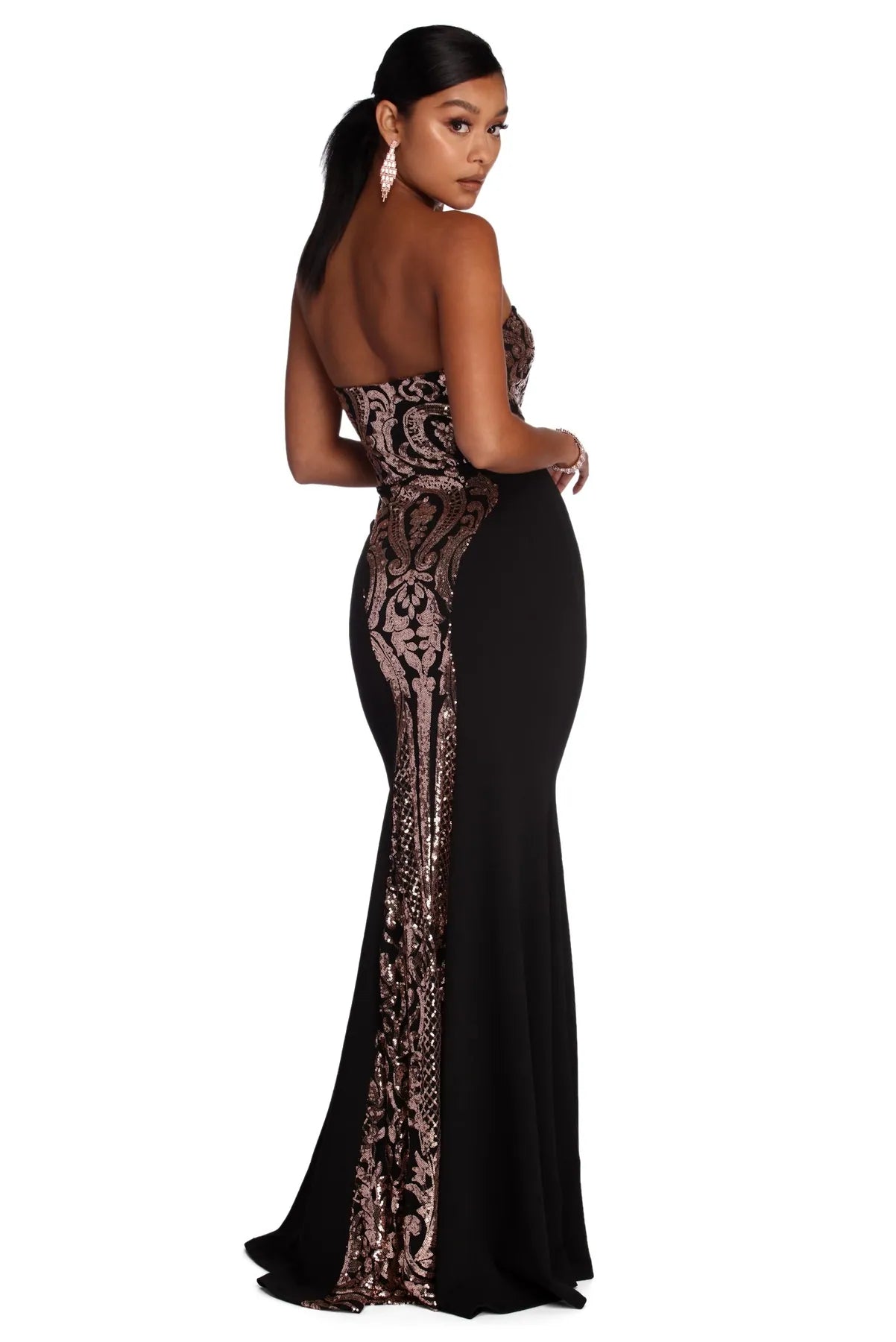 Your Dream Deal is Here!Your Dream Deal is Here!Elise Strapless Sequin Mermaid Dress