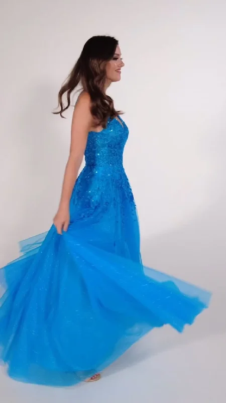 Shop Now and Save!Ellie Wilde Sleeveless Long Prom Dress EW34089