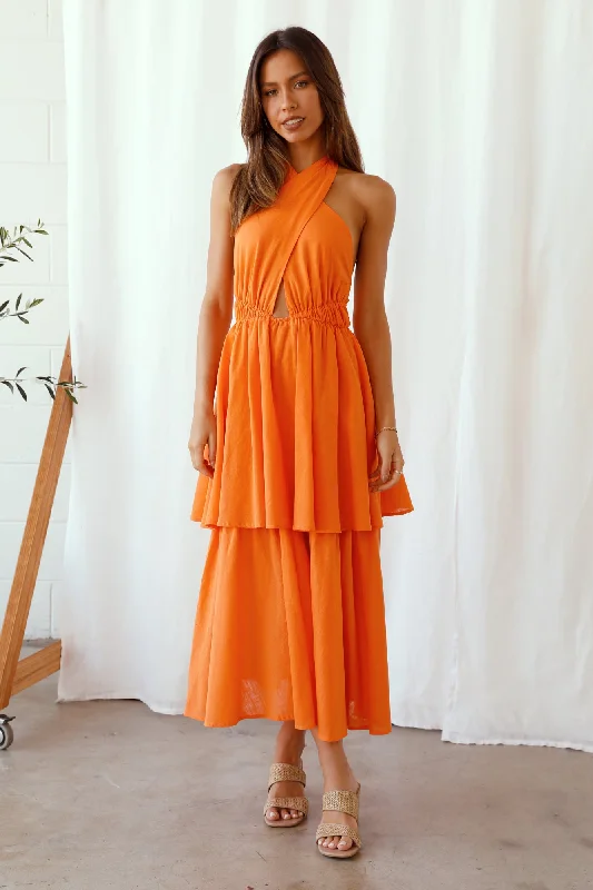 Snag the Best Prices Now!Going Higher Maxi Dress Orange