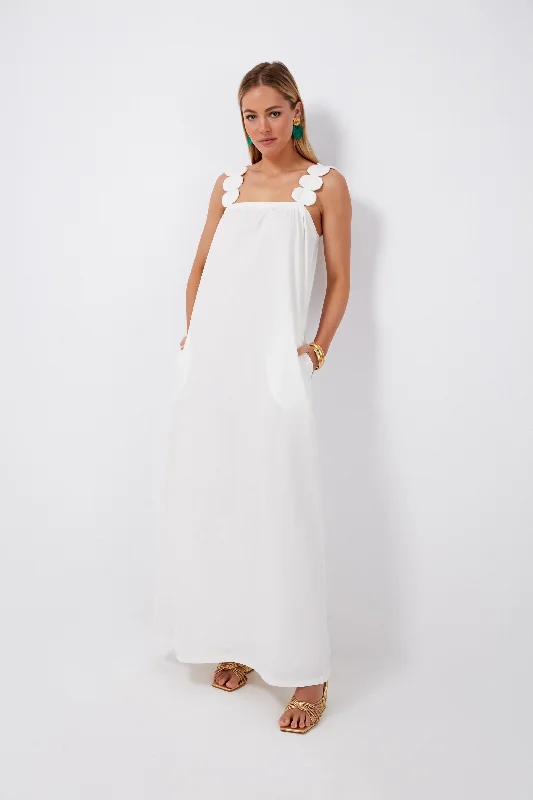 Get It Before It’s Gone!Get It Before It’s Gone!Off White Bubble Long Dress with Straps Get It Before It’s Gone!Get It Before It’s Gone!Off White Bubble Long Dress with Straps