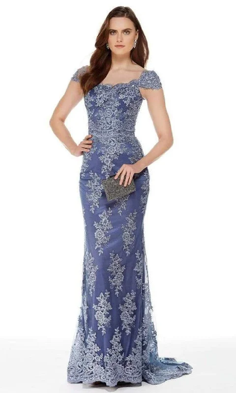 Your Favorite Items on Sale Now!Alyce Paris - 27042 Scalloped Lace Cap Sleeves Evening Gown Your Favorite Items on Sale Now!Alyce Paris - 27042 Scalloped Lace Cap Sleeves Evening Gown