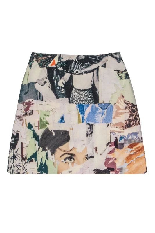 Huge Price Cuts Await!Huge Price Cuts Await!Carven - Multicolor Digital Print Mini Skirt Sz 10 Huge Price Cuts Await!Huge Price Cuts Await!Carven - Multicolor Digital Print Mini Skirt Sz 10