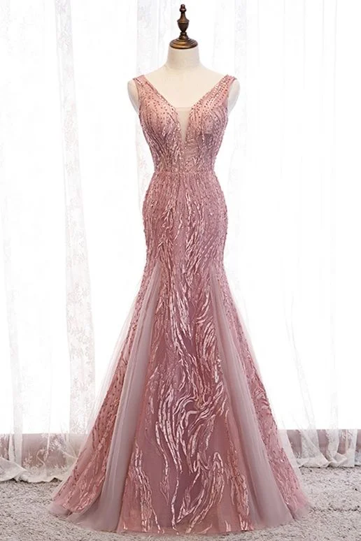 Your Wallet Will Thank You!Your Wallet Will Thank You!mermaid blush pink long formal dress evening dress prom dress    cg20228