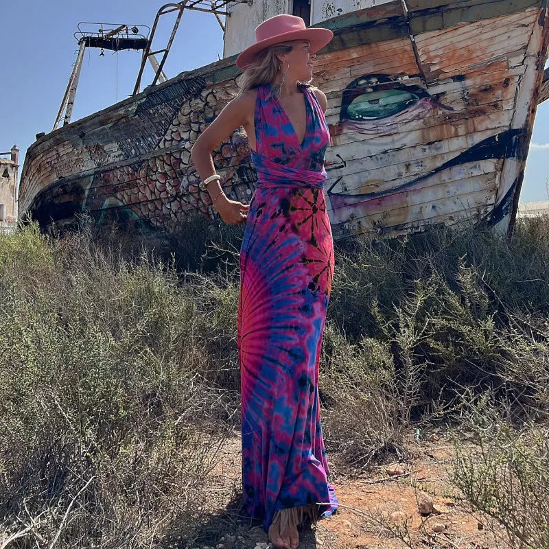 Unlock Huge Savings Now!Unlock Huge Savings Now!Vintage Print High Waist Deep V Neck Backless Slim Summer Beach Boho Dress Unlock Huge Savings Now!Unlock Huge Savings Now!Vintage Print High Waist Deep V Neck Backless Slim Summer Beach Boho Dress