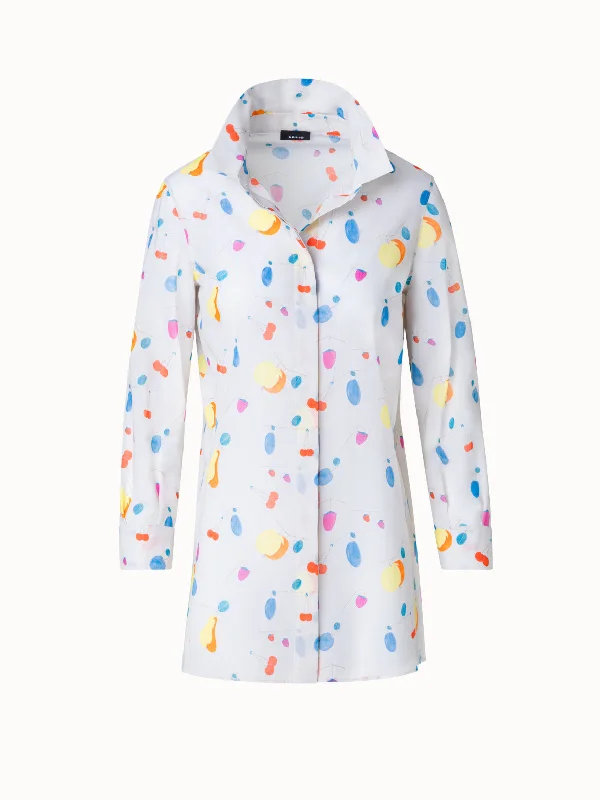 Exclusive Deals Just for You!Exclusive Deals Just for You!Cotton Voile Tunic Blouse with Fruits Print Exclusive Deals Just for You!Exclusive Deals Just for You!Cotton Voile Tunic Blouse with Fruits Print