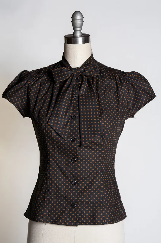 Save Money, Shop Happy!Save Money, Shop Happy!Estelle Blouse - Dark and Stormy Dot