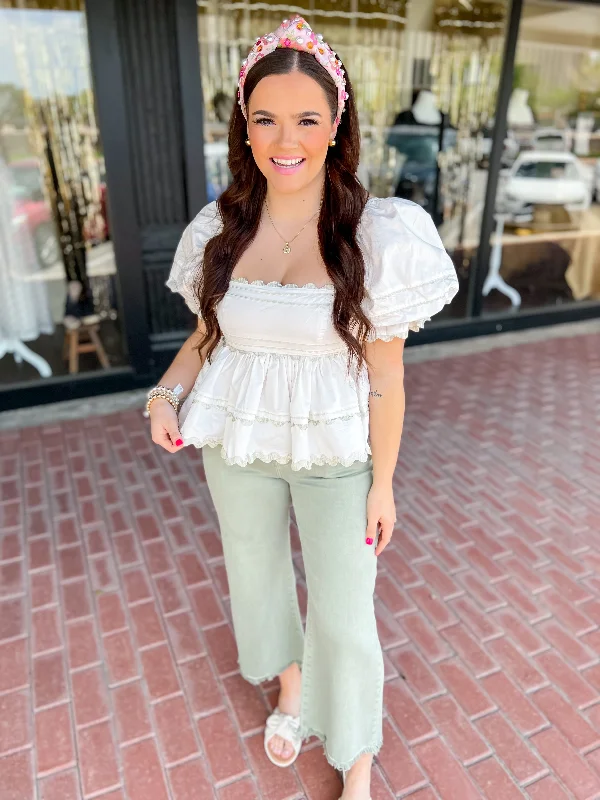 Instant Savings Await!Instant Savings Await!Jeanie Poplin Babydoll Blouse