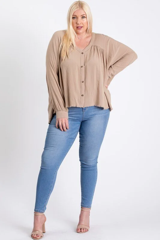 Your Discount is Waiting!Your Discount is Waiting!Pleated Button Down Long Slv