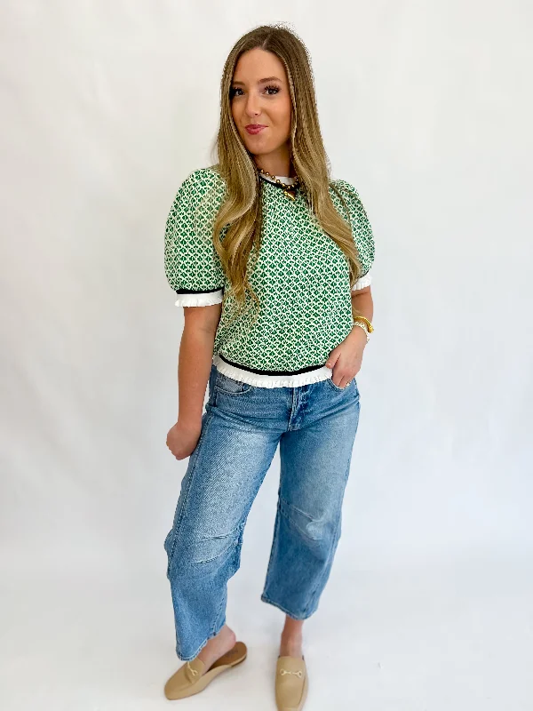 Bigger Savings, Better Shopping!Bigger Savings, Better Shopping!Pretty Posh Knit Top-Green