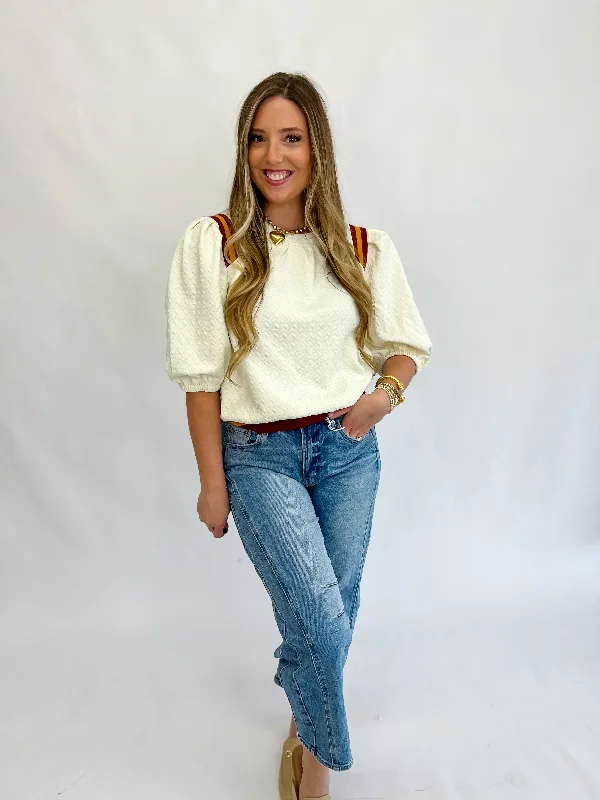 More Discounts, More Joy!More Discounts, More Joy!Kaylee Knit Top-Cream